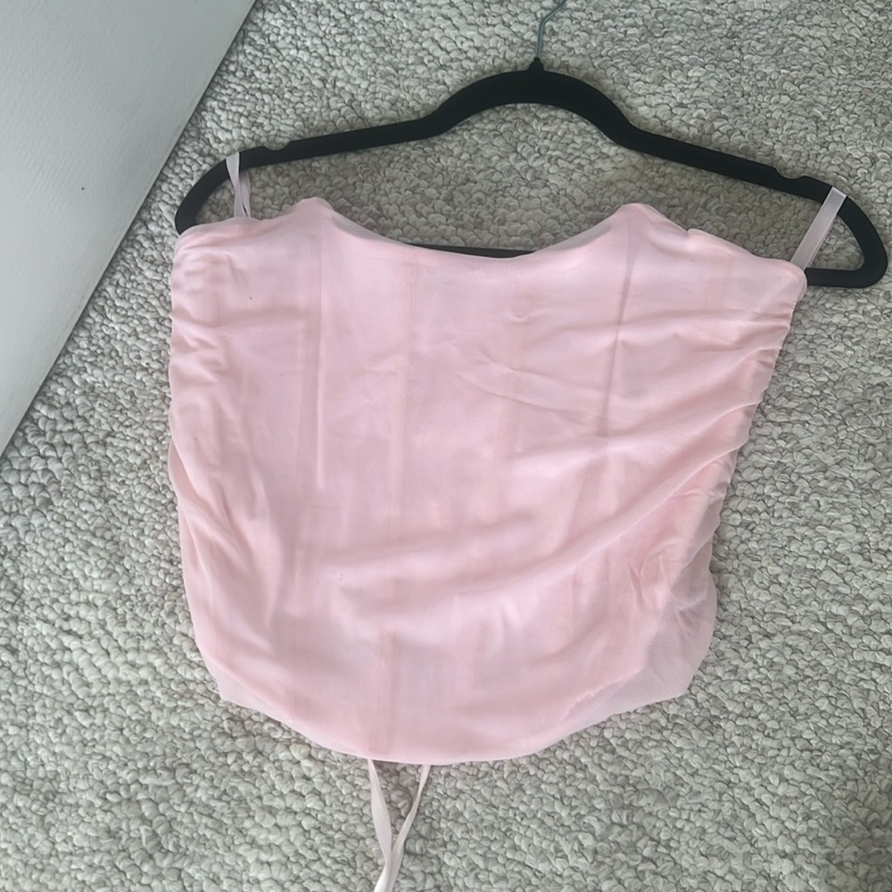 COPY - Apperloth Ruched Mesh Shapewear Bandeau Corset Top. Never been worn. Siz…